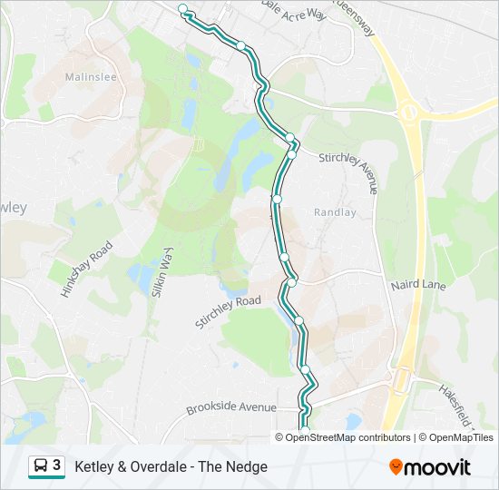 3 Route Schedules, Stops & Maps Brookside (Updated)
