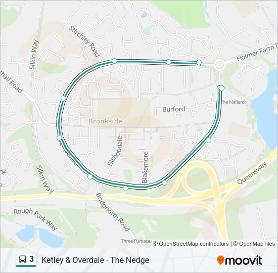 3 Bus Line Map
