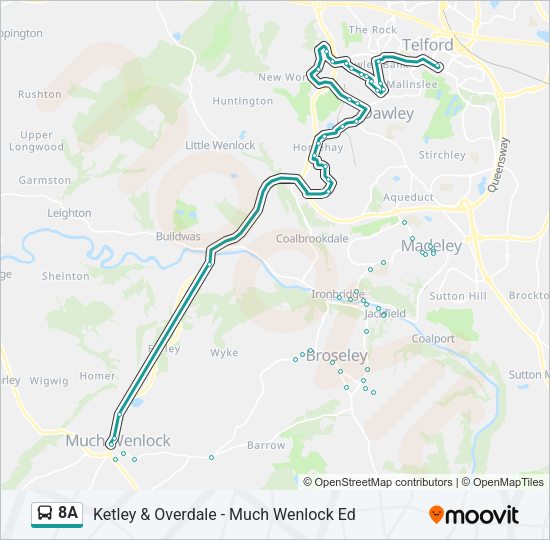 8A Bus Line Map