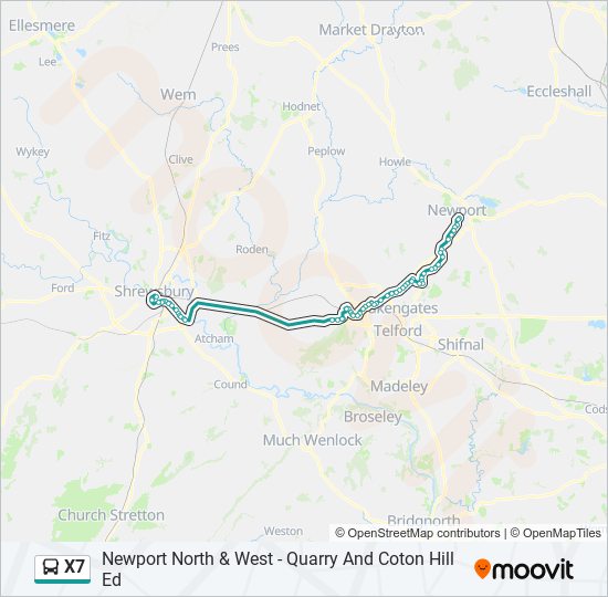 x7 Route Schedules, Stops & Maps Shrewsbury (Updated)
