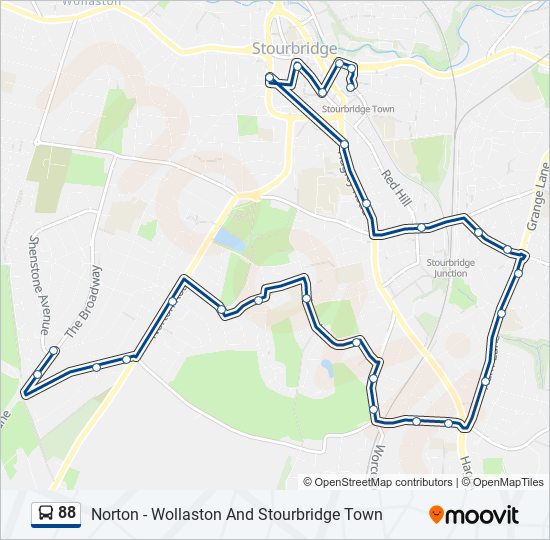 88 Route: Schedules, Stops & Maps - Norton (Updated)
