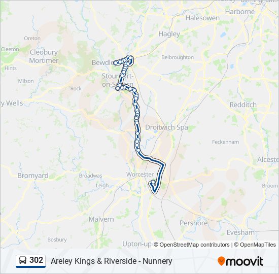 302 Route Schedules Stops And Maps Red Hill Updated