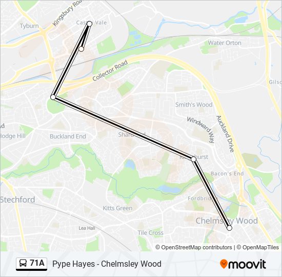 travel west midlands 71 bus route