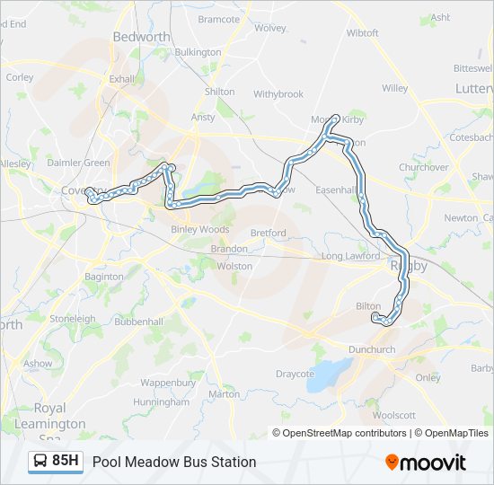 85H Bus Line Map