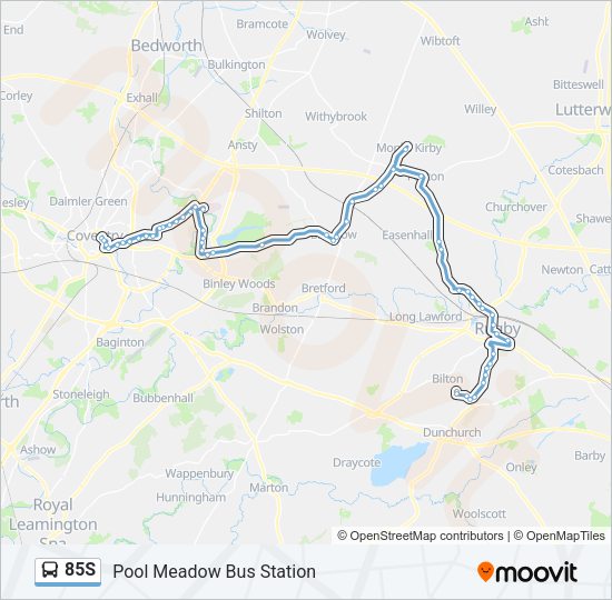 85S Bus Line Map