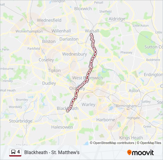 4 bus Line Map