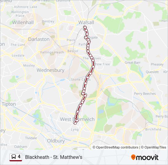 4 Bus Line Map
