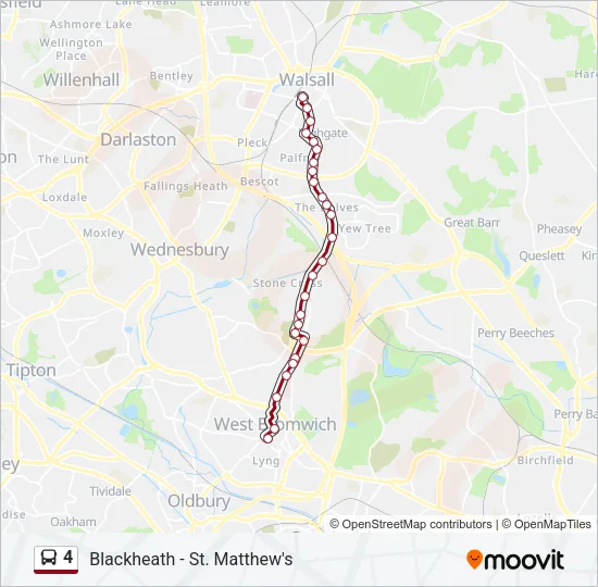 4 Bus Line Map