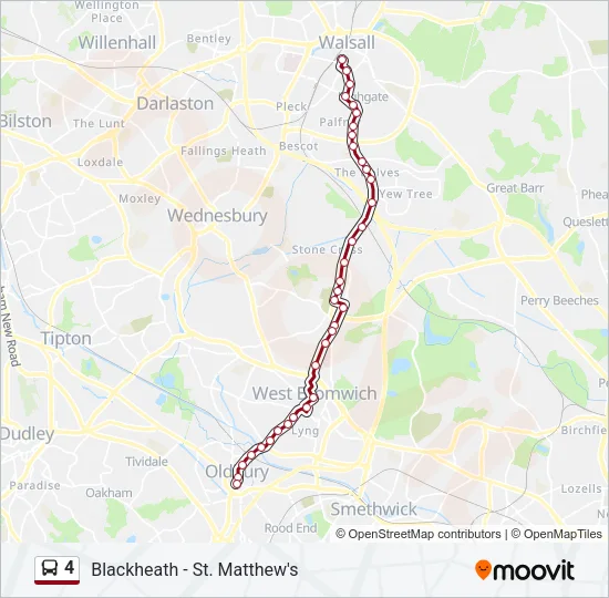 4 Bus Line Map