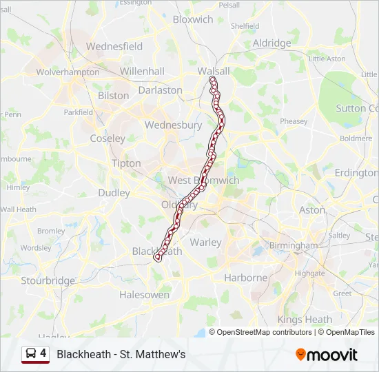 4 Bus Line Map