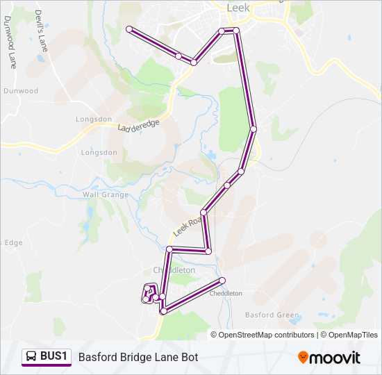 BUS1 Bus Line Map