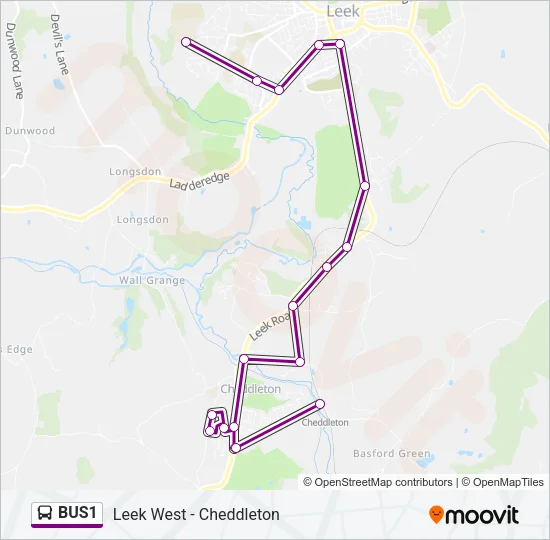BUS1 Bus Line Map