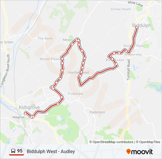 95 Bus Line Map