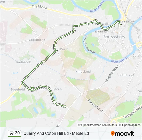 20 Bus Line Map