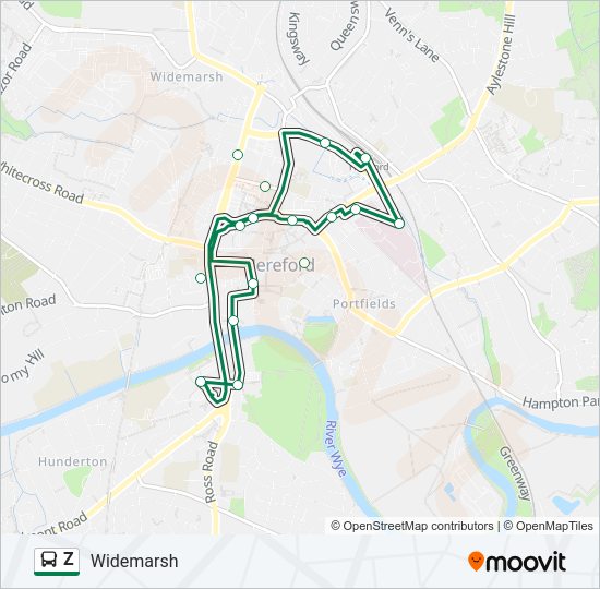 Z Bus Line Map