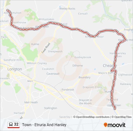32 Bus Line Map