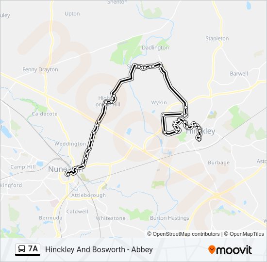 7A  Line Map