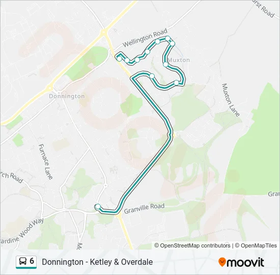 6 Bus Line Map