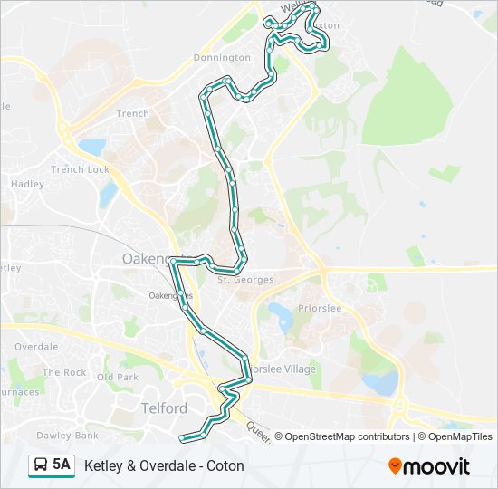 5A bus Line Map