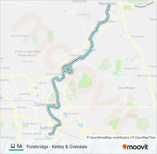 5A Bus Line Map