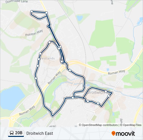 20B bus Line Map