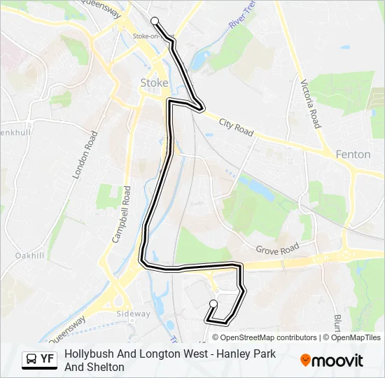 YF Bus Line Map