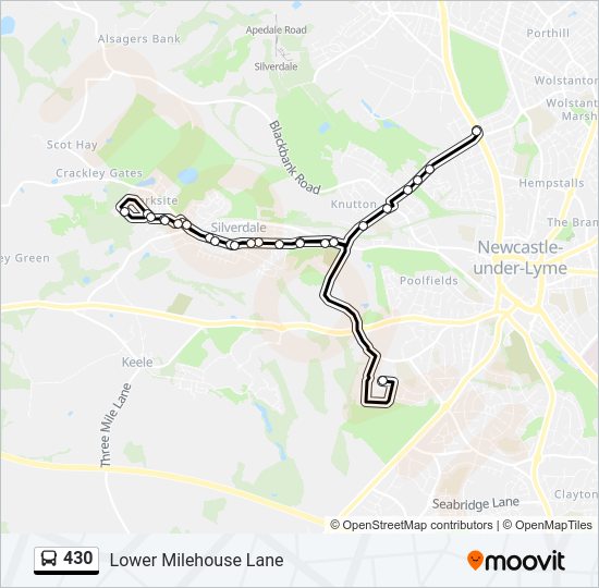 430 Bus Line Map