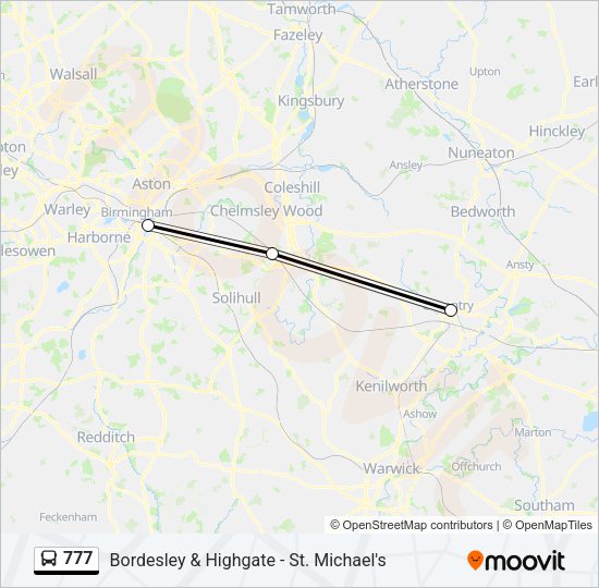 777 Bus Line Map