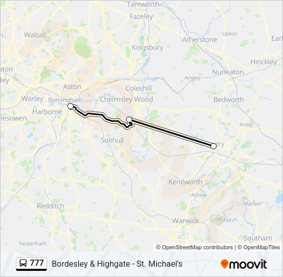 777 Bus Line Map