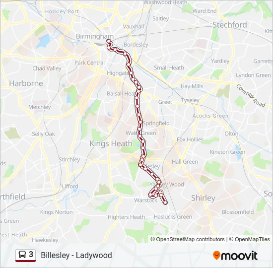 3 Bus Line Map