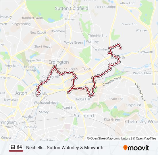 64 bus Line Map