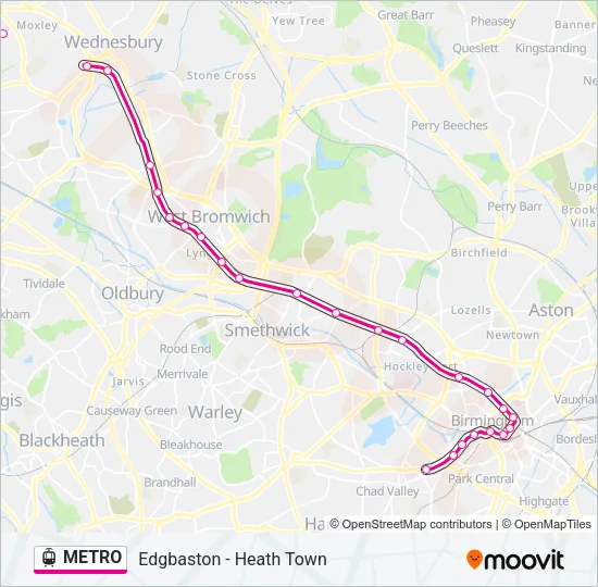 METRO Light Rail Line Map