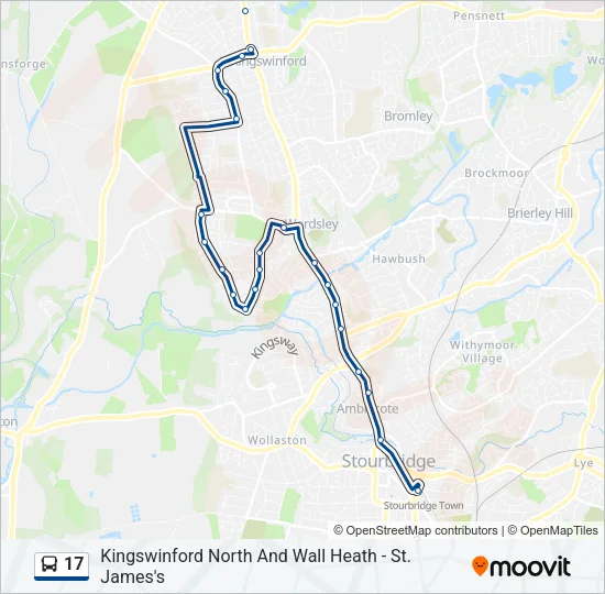 17 Bus Line Map