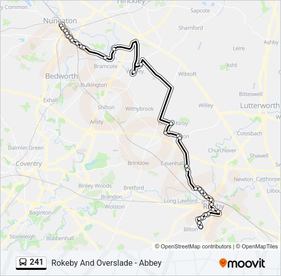 241 Bus Line Map