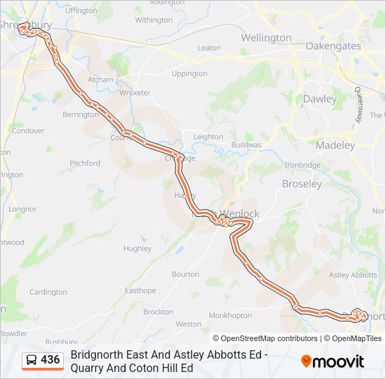 436 Bus Line Map