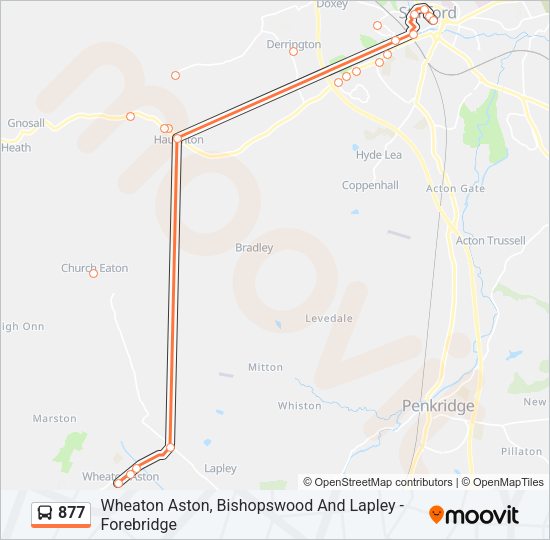 877 Bus Line Map
