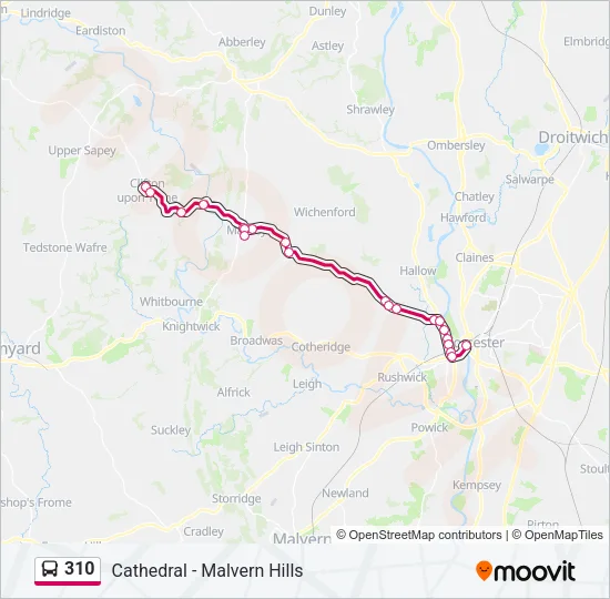 310 Bus Line Map