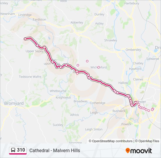 310 Bus Line Map