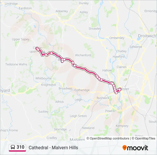 310 Bus Line Map