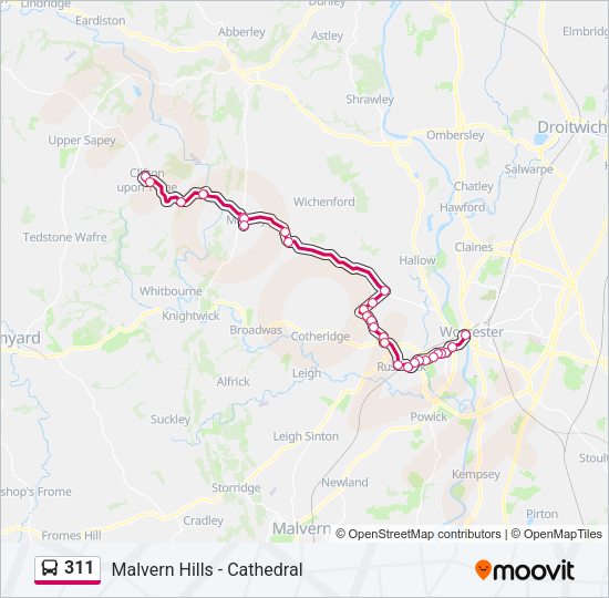 311 Bus Line Map