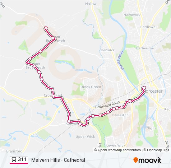 311 Bus Line Map