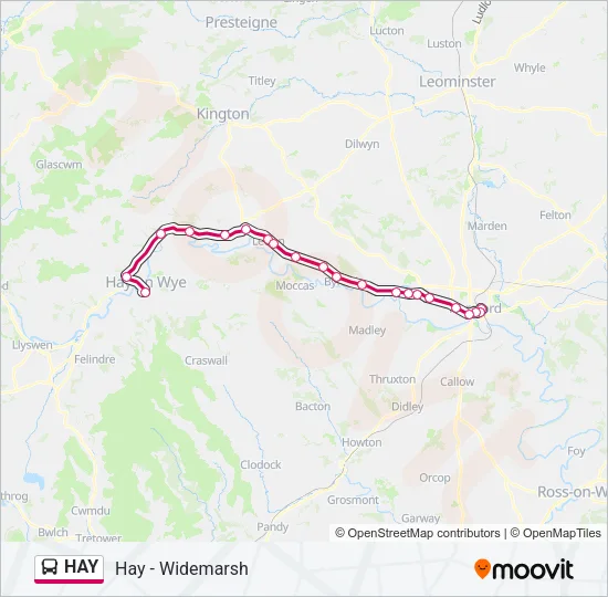 HAY Bus Line Map