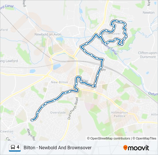4 Bus Line Map