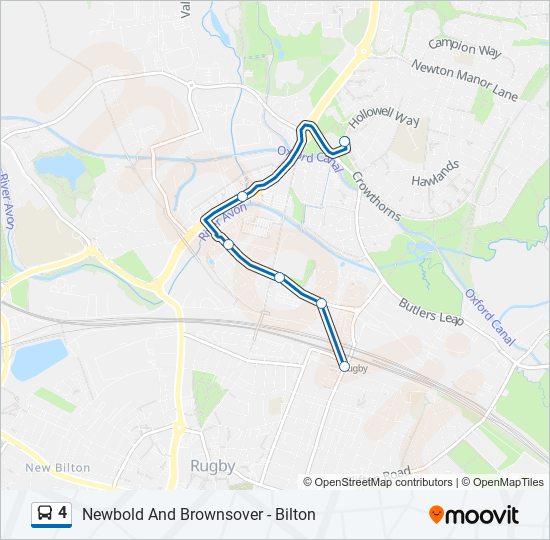 4 Bus Line Map