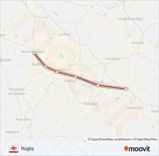 avanti west coast Route: Schedules, Stops & Maps - Rugby (Updated)