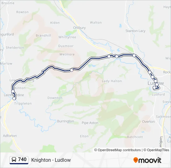 740 Route: Schedules, Stops & Maps - Lion Hotel (Updated)