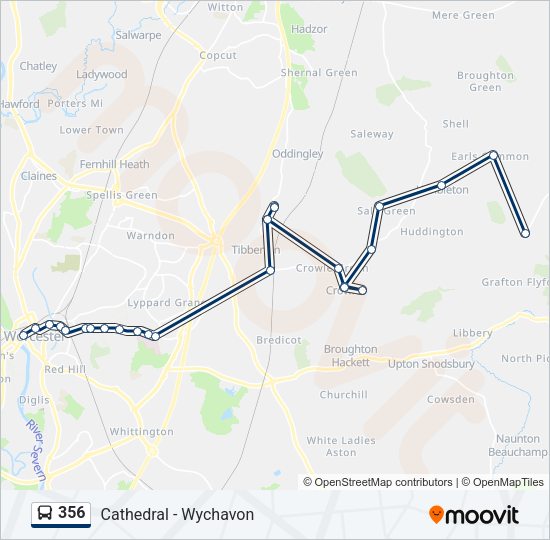 356 Bus Line Map