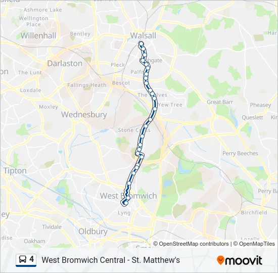4 Bus Line Map