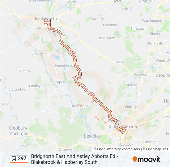 297 Bus Line Map