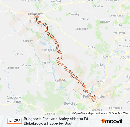 297 Bus Line Map